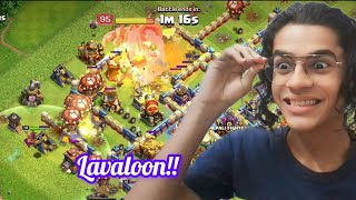 😛Noob Trying Blizzard Lavaloon For the First Time In Clash Of Clans [upl. by Eruza293]