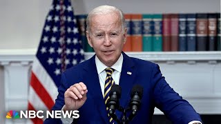 Watch Biden delivers remarks on a grant to help Philadelphia firefighters  NBC News [upl. by Race284]