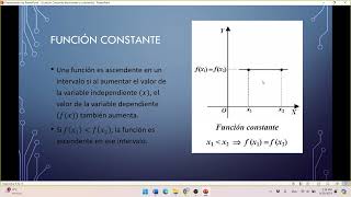 Función creciente decreciente y constante [upl. by Felicie]