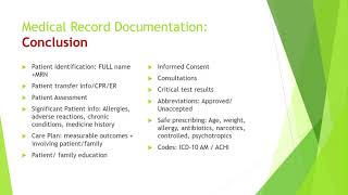 CBAHI Ambulatory Standards Medical Record Documentation SUMMARY موجز سباهي للتوثيق الطبي للمجمعات [upl. by Stamata]