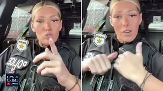 Police Officers TikTok Tells Drivers to Get the F Out of the Way [upl. by Tiffi587]