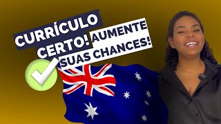 Currículo australiano Aprenda a fazer um bom currículo ⚠️ [upl. by Annas879]