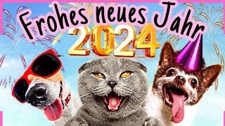 LUSTIGE Neujahrsgrüße 2024 🥳 Hab ein frohes neues Jahr 🎉 [upl. by Ejrog]