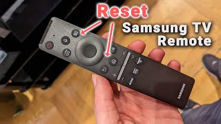 How to Reset Samsung TV Remote  Solar  New Remote [upl. by Sivraj770]