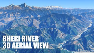 Bheri River Nepal Veri River 3D aerial view [upl. by Maidie]