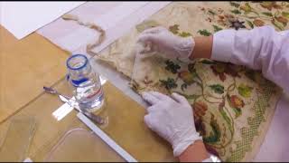 Gel Cleaning in Textile Conservation [upl. by Esilahs592]