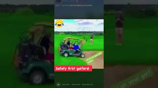 Be careful on the fairways golf fans funnyvideos golfswing tomgillisgolfinstruction golf [upl. by Atilam]