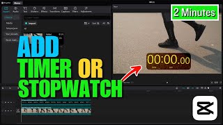 How to add Timer or Stopwatch or Timestamp on Video in Capcut PC  Full Guide [upl. by Wald]