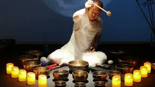 Chakra Alignment Symphony Tibetan Singing Bowlssingingbowlmeditationmusicsoundbathssleep [upl. by Ahsaek24]