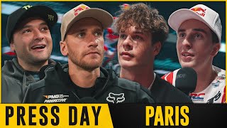 2023 Paris Supercross  Press Day ft Jett Lawrence Ken Roczen and more [upl. by Harlow]