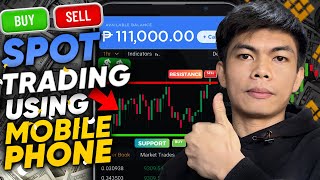 ULTIMATE SPOT TRADING GUIDE 2023 CRYPTO FOR BEGINNERS ON BINANCE USING MOBILE PHONE [upl. by Bailey955]