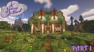 Minecraft  How to Build Birch and Copper House Part 1 of 2 [upl. by Ahsuatal659]