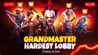 Hardest Lobby OF Grandmaster ❓ Classy Live 👽 Day 975 freefirelive classyfreefire [upl. by Sedecrem]