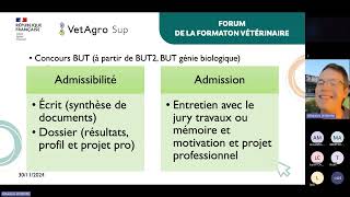 Forum de la formation vétérinaire les voies daccès en dehors du post bac avec intro [upl. by Krasnoff]