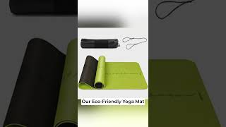 EcoFriendly Yoga Mat with Alignment Lines amp Strap amazonproducts youtubeshort [upl. by Scales]