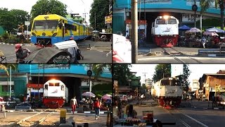 Kompilasi Kereta Api di Perlintasan Jalan Dupak dan Terowongan PGS 2 [upl. by Yditsahc]