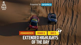 Extended highlights of Stage 6 pt2 presented by Aramco  Dakar2024 [upl. by Cline]