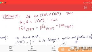 Lec39 PG Fourier transform and its theorems and Plancherels theorem [upl. by Seravat818]