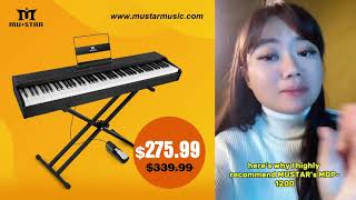 MUSTAR MDP1200 88 Key Weighted Digital Piano [upl. by Vaas895]