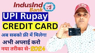 indusind bank credit card apply online 2024  indusind bank rupay credit card apply 2024 [upl. by Carin]