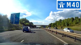 M40 Motorway  J15 Warwick A46A429 to J17 M42 Motorway [upl. by Atonsah]