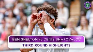 Thrilling five sets  Ben Shelton vs Denis Shapovalov  Highlights  Wimbledon 2024 [upl. by Dotson]