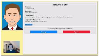 Political Process Game  Episode 7  Running for a House seat [upl. by Noelc]