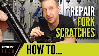 Stanchion  Dropper Post Scratch Repair  GMBN Tech How To [upl. by Itsrik309]