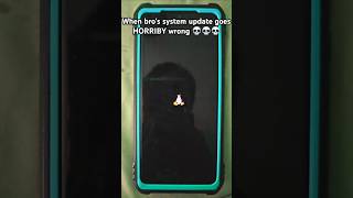 When bros system update goes horribly wrong 💀💀💀 linux error penguin android shorts [upl. by Suoivatram438]