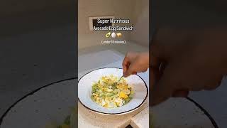 Avocado Eggs sandwich 🥪 🥑 sandwich foodclips weightloss food fyp viral [upl. by Aokek]