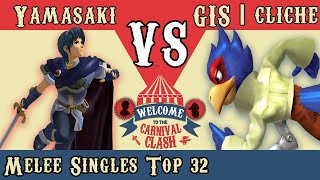 Yamasaki Marth vs GIS  cliché Falco Carnival Clash 2 Melee Top 32 [upl. by Alma]