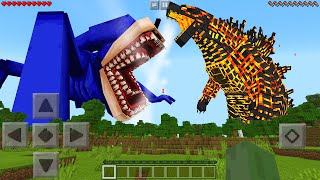 I Found NEW SHIN SONIC vs THERMONUCLEAR GODZILLA in Minecraft Pocket Edition [upl. by Kiran7]