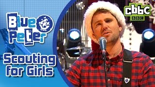 Scouting for Girls perform Christmas in the Air Tonight on Blue Peter  CBBC [upl. by Teak]