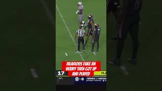 Hilarious Fake Injury Prank on the Field  Football Funny Moments shortsvideos [upl. by Ahsilat937]