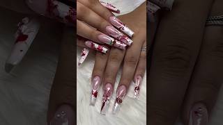 Glam but make it GORE 🔪🩸 foryou nails explore nailart halloween [upl. by Nilesoj]