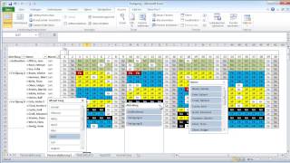 Personalplanung in Excel 2010 Teil 2 [upl. by Cherri]