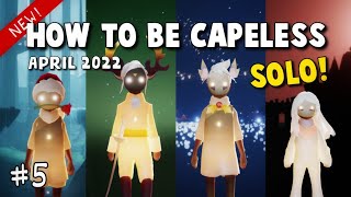 How to be Capeless  New easy SOLO method April 2022 in Sky Children of the Light COTL [upl. by Oiramat]