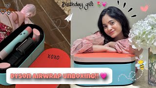 Dyson Airwrap Unboxing amp First impressions🌷💓  Price  Ceramic pop  complete long  Harshazlam [upl. by Fujio]