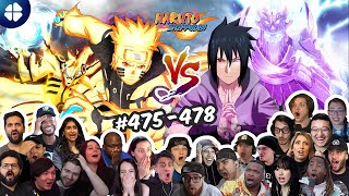 Sasuke VS Naruto 27 People React FINAL FULL FIGHT  Shippuden 475478  ナルト 疾風伝 海外の反応 [upl. by Melquist]