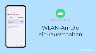 WLANAnrufe einschalten oder ausschalten Android 14 [upl. by Attoynek]