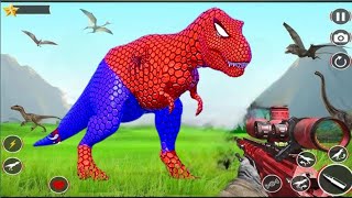 Real Dino Hunting Zoo Hunter Game – Android Gameplay [upl. by Aidaas]