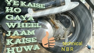 Scotty big problem solution Activa rear wheel jammed solution क्या आपकी स्कूटी का व्हील जाम है [upl. by Milla98]