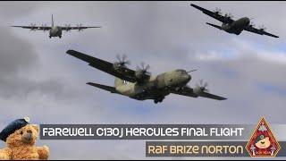 LIVE FAREWELL C130J HERCULES RAF BRIZE NORTON • 56 YEARS SERVICE  PART1 140623 [upl. by Claudianus]