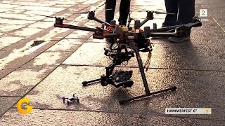 Crazy man destroys Drone on Live TV [upl. by Porta88]