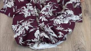 Floral Print Viscose Challis Dress Fabric [upl. by Gerkman]