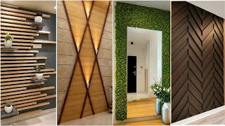 100 Modern Living Room Wall Decorating Ideas 2024 Home Interior Wall Design Wooden Wall Cladding P6 [upl. by Enitsirhk]