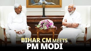 Chief Minister of Bihar Shri Nitish Kumar meets Prime Minister Modi [upl. by Zysk330]