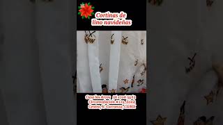 Cortinas de Lino Navideñas cortinas navidad navideño ventas ofertas [upl. by Ordnagela]