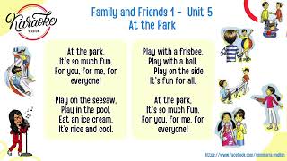 At the Park Karaoke 🌳  Family and Friends 1 Unit 5  Instrumental Fun at the Playground [upl. by Mccartan]