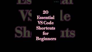 20 VS Code Shortcuts That Will Change Your Life shorts vscode shortcut [upl. by Saimon848]